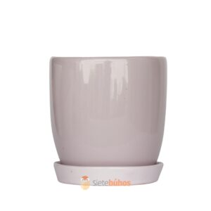 Maceta loza lila 14x15 cm