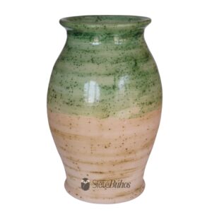 Jarrón verde-arena Artelozza#28 25x39 cm