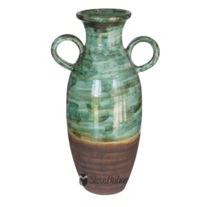 Jarrón verde-marrón Artelozza #31 30x54 cm