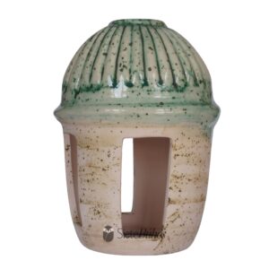 Lámpara loza verde-arena diseño #7