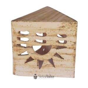 Lámpara pared loza arena diseño #3