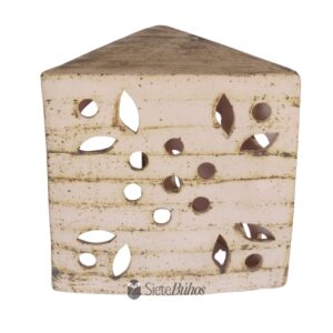 Lámpara pared loza arena diseño #2