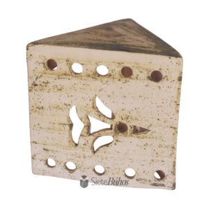 Lámpara pared loza arena diseño #1